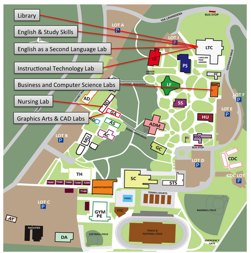 monterey peninsula college campus map Student Computer Labs Monterey Peninsula College monterey peninsula college campus map