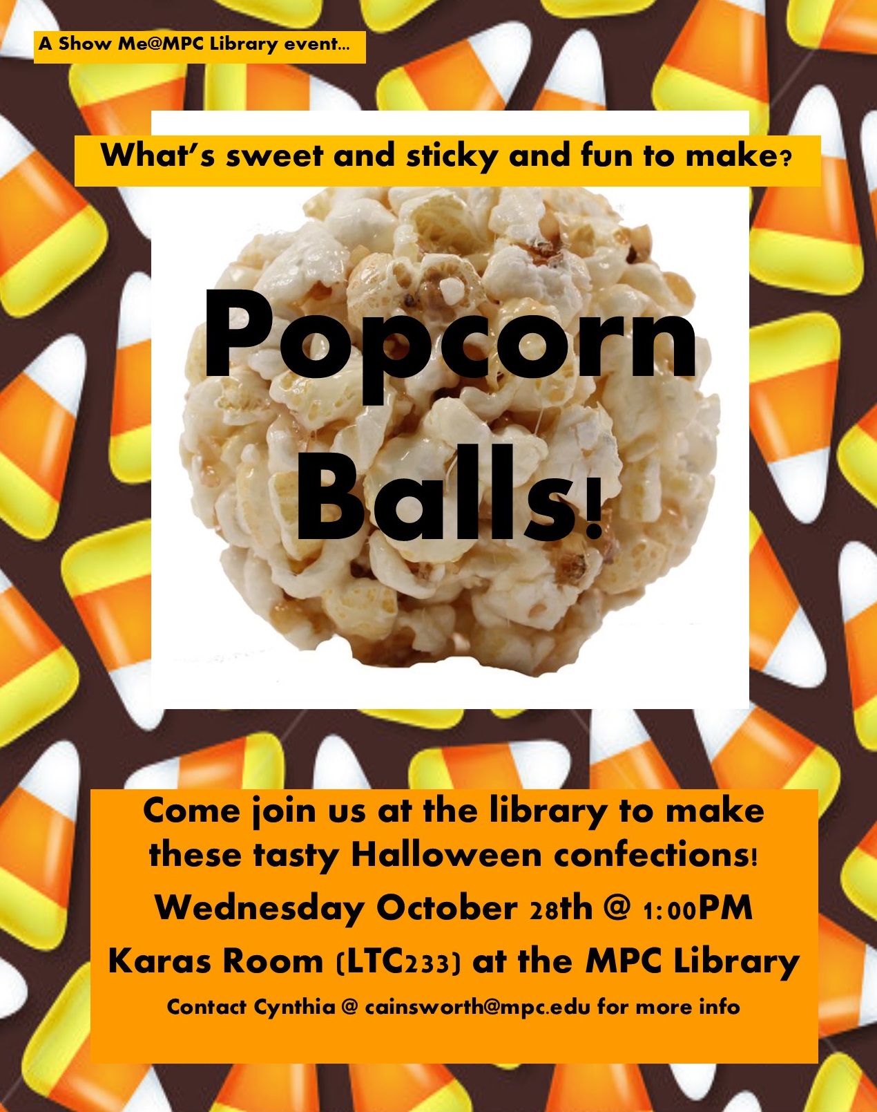 Flyer Popcorn Balls flyer