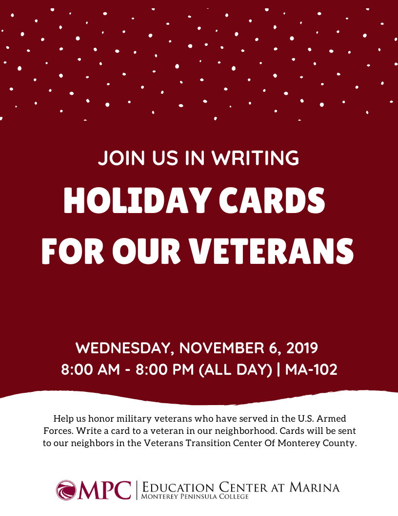 CARDS FOR VETERANS flyer