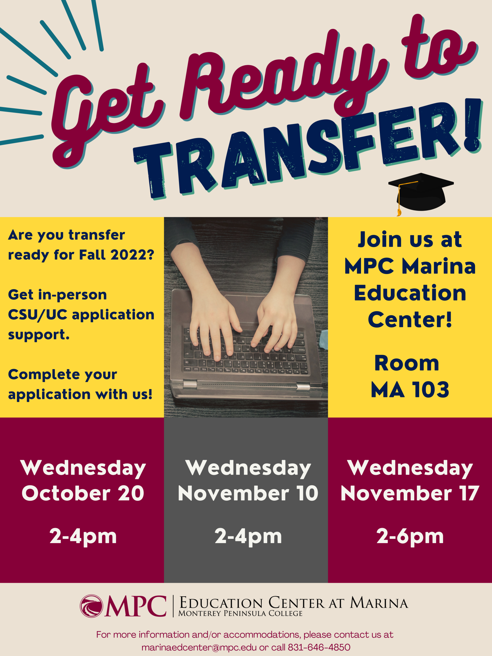 Fall 2022 MEC Transfer Workshop Flyer