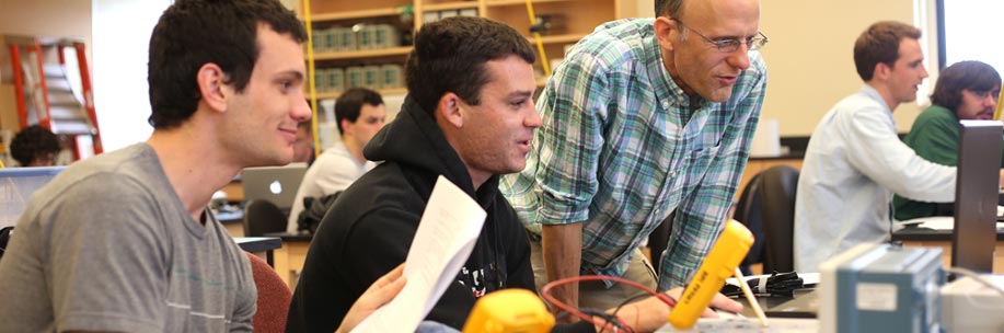 Engineering students in the classroom.