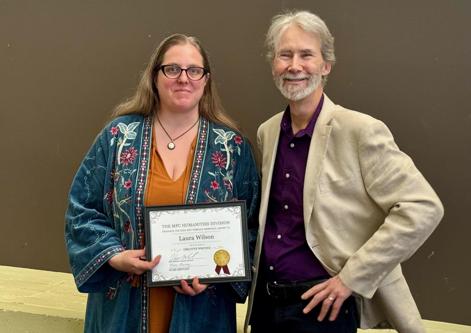 Laura Wilson, Henry Marchand, 2024 Humanities Student Awards Presentation