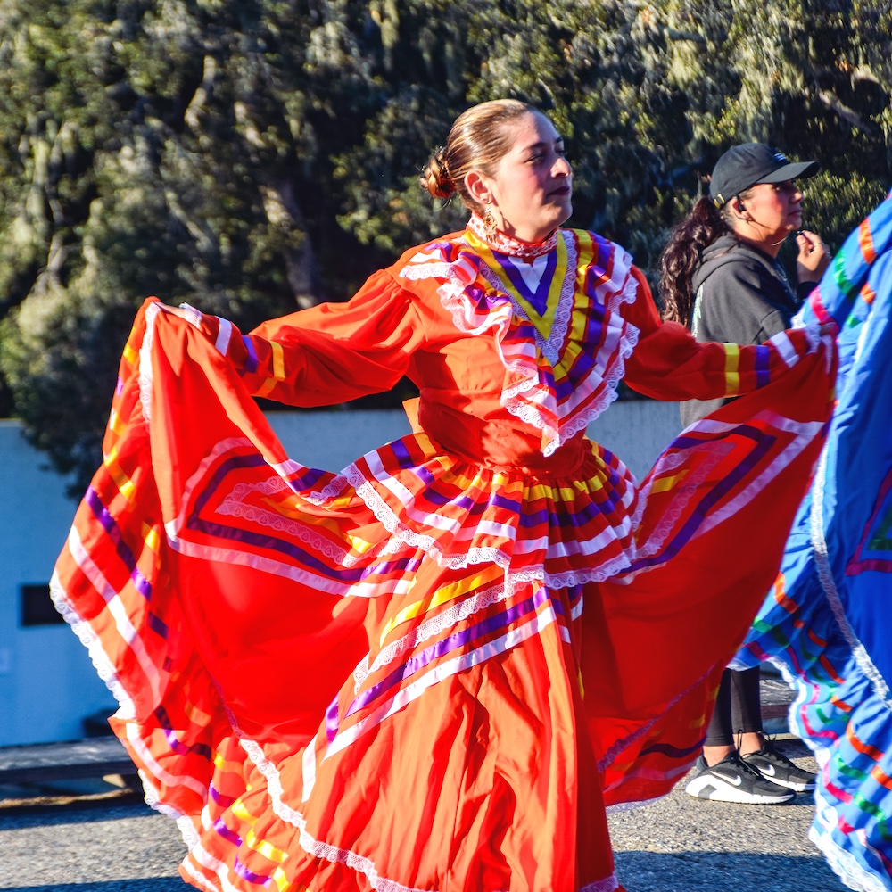 dancer from latinx graduation ceremony