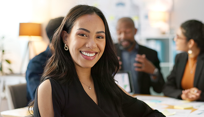 Female business professional in office