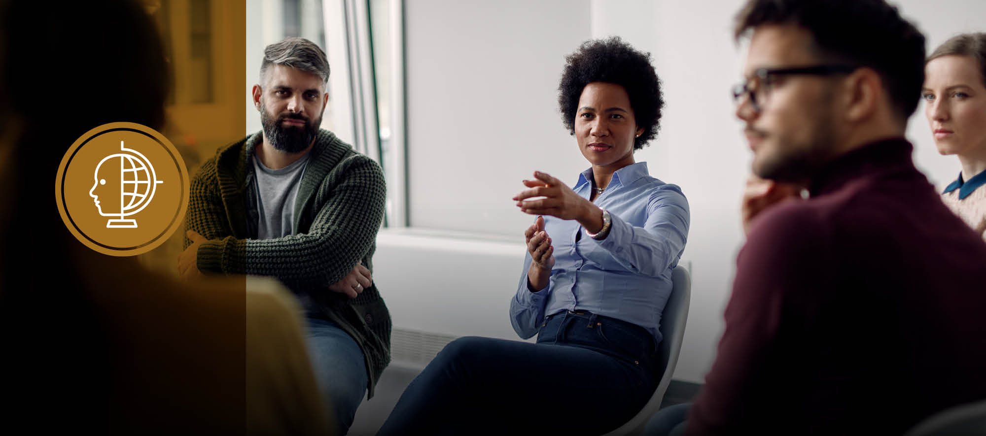 counselor speaking to a gruop