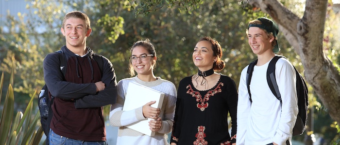 MPC Students Outside on Campus