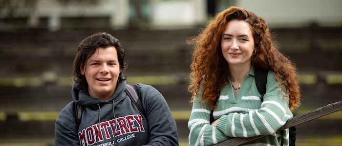 MPC Students Posing Together on Campus