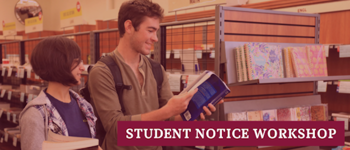 Student Notice Workshop Image