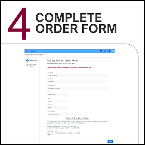 Complete Order Form