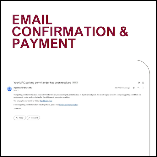 Email Confirmation & Payment