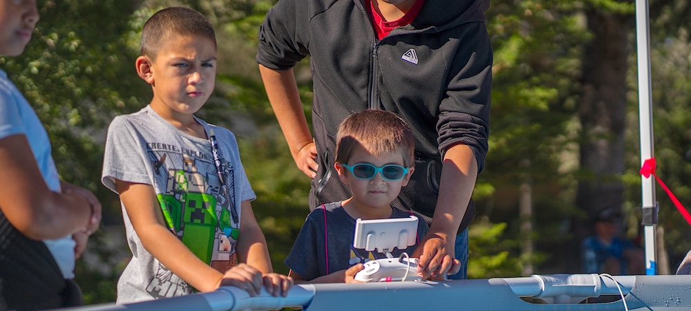 Children Participating in Familly STEM Day