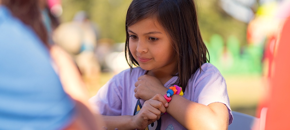 Child at Family STEM Day