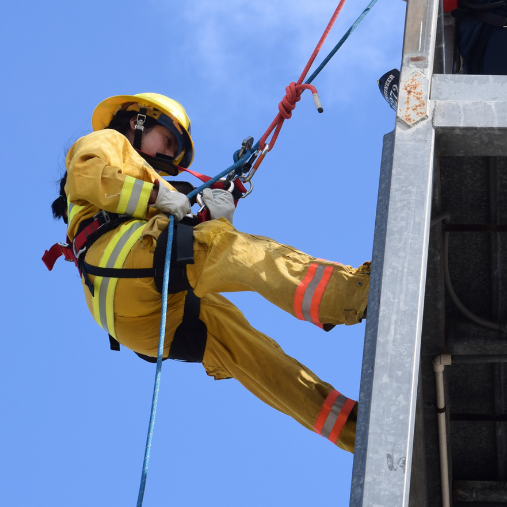 mpc girl firefighter camp student