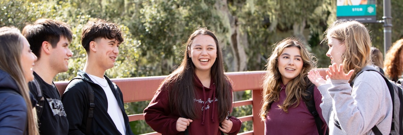 Group of Students Talking and Laughing on MPC Campus