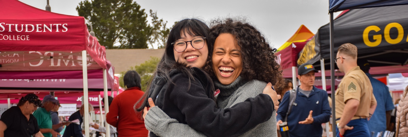 Two Students at MPC Lobo Day Event