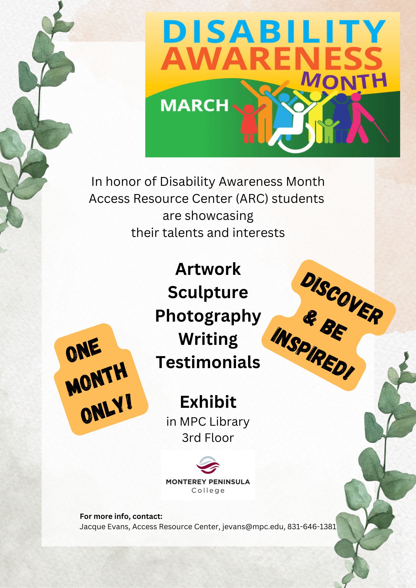 Disability Awareness Month Flyer