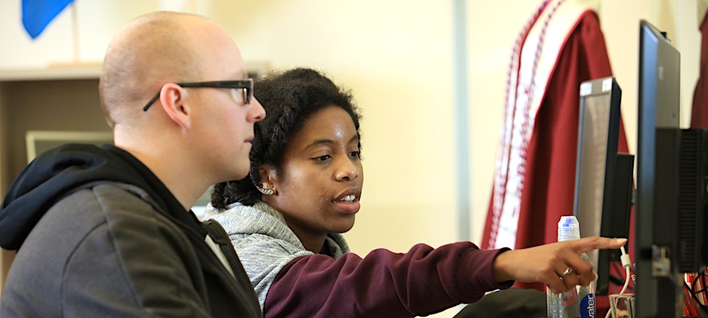 Student Receiving Counseling Support at Veterans Resource Center