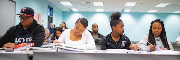 Black Students in Classroom Session